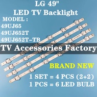 NEW 4PCS 49UJ65 49UJ652T 49UJ652T-TB LG 49" LED TV BACKLIGHT / LAMP TV (READY STOCK) 49UJ652 49"V17 