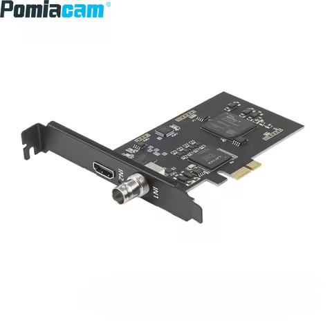 Pomiacam UC3520HS FPGA Capture Card, 1080P60 HDMI to PCIe x4, YUY2 4:2:2 for Live Streaming, Compati