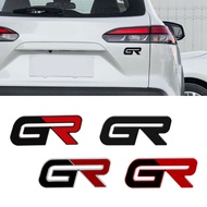 GR Racing Sticker For Toyota Corolla Prius Yaris Camry RAV4 RC RZ 86 New Style Body Decal Grille Badge Decorative Accessories
