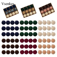 [Vsenkes] 12 Pieces Hanging Christmas Baubles Ornaments Velvet Baubles Flocked Decorative Baubles Un
