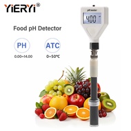 YIERYI เครื่องทดสอบมิเตอร์พีเฮชกรด PH ที่อาหารระดับมืออาชีพ PH-98218โพรบที่เปลี่ยนได้0.00 ~ 14.00ph