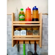 Hanging Spice Rack/Wall Level Spice Holder/Kitchen Spice Jar Bottle Rack