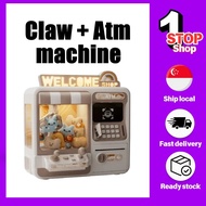Claw machine ATM Piggy Bank Toy Electronic Mini ATM Savings Machine with Password & Fingerprint Simu