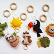 叢林動物嬰兒健身玩具、懸掛式健身玩具、遊樂式健身狩獵玩具、嬰兒床玩具