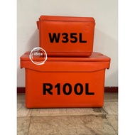 iBOX 2 in 1 Combo(100+35 Liter)Super Save Value Cooler Box For Ice/Fish/Seafood/Multipurpose(Picnic.
