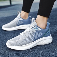 Giày Thể Thao Nam Lưới Thoáng Khí Mùa Thu Đế Mềm Đế Cao Su Thường Ngày Giày Chạy Bộ Màu Đen Giày Du 