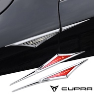2pcs alloy car stickers car accsesories accessory for cupra leon mk3 mk2 5f lbiza Altea 6j Alhambra 