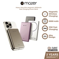 Mazer Powerbank Ultra Slim Wireless Power Bank 5000mAh Magnetic Fast Charging Portable Charger