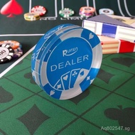 Chip Texas Hold'em Dealer Acrylic Dealer Code Round Dealer Chip DEALER Zhuang Poker SQ2L