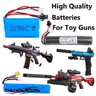 Water Gel Blaster Gun Battery 7.4V 11.1V 1200mAh 2000mAh 10C Li-ion LiPo Rechargeable Pack 18350 145