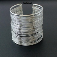 HUHNOT Wide Cuff Bracelet Retro Bracelet Heavy Metal Bracelet Open Bangle Wide Cuff Bangle