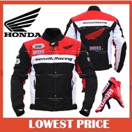 🌛Jimatlah🎉Honda Racing Motorcycle Protector Safety Jacket Men wear Motor riding wear HRC Motor