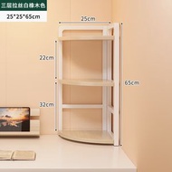 書架 桌面置物架 辦公室桌上轉角收納架 牆角分層三角架 簡易桌上書櫃（平行進口）（快遞送貨上門）