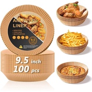 Air Fryer Paper Liners for Ninja Air Fryer 4QT AF101, 9.5 Inch Large Parchment Paper Liners Non-stic