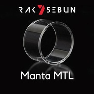 Ready JT Advken Manta MTL RTA flat lurus Replacement Glass 24 mm Kaca Gelas
