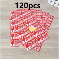 (READY STOCK) 120PCS Fragile sticker poslaju fragile sticker Fragile Sticker Fragile Label Warning L