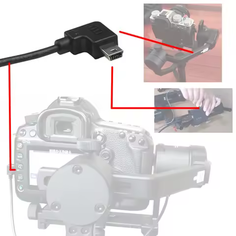 Mini USB to Camera Control Cable for Moza Air Air2 AirCross 2 3 Canon Nikon Sony Fuji as M3C-Mini M3