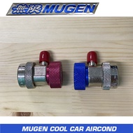MUGEN COOL Quick Coupler Set, R134a, High &amp; Low Side. manifold gas connectors r134a Adjustable AIRCOND Connector Joint