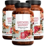 WECHSELWUNDER-500mg Yam Essence with 340mg Red Clover, Valerian, Iron, Vitamin B9 and B12 High Dose 