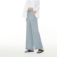 [ANDAR]  Ice Tencel Denim Wide Pants , Short / 2 colors