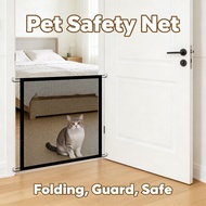 Folding Safety Net Door Guard Magic Cat Gate Pet Fences Magic Door Dog Cat