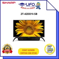 sharp 2tc42dd1isb led digital tv + soundbar hd 42 inch