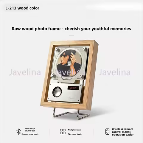 L213 Music Frame CD Player, High end Atmosphere Lighting with Speaker, Bidirectional Bluetooth Playe