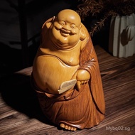 New Chinese Style Maitreya Buddha Figurine Ancient Zen Living Room Office Entrance Decoration Housew