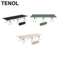 TENOL Folding Camping Cot Portable Outdoor Camping Bed for Noon Break Beach Hiking