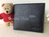 【Sunny Buy精品館】◎現貨出清◎Coach 59112 男用短夾 黑色防刮皮革 多夾層 信用卡 低調 紳士