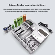 7 in 1 AA AAA 1.2V 9V 3.7V 18650 26650 Multifunctional NI-MH NI-CD Lithium Battery Charger