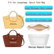 Partitioned Storage Organizer Inser Fit for longchamp of Strap Epure Underarm Waterproof Stain-resis