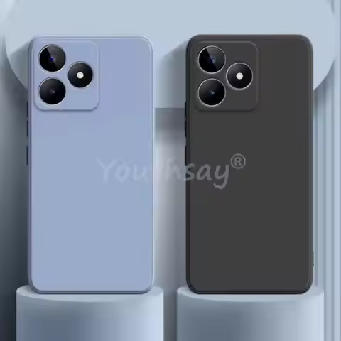 For Realme C53 Case Silicone Liquid Original Phone Cover Realme C53 Cover TPU Protector Case Realme 