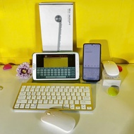 (Keyboard connects 3 devices at the same time) Rechargeable Bluetooth Wireless Keyboard and Mouse Se