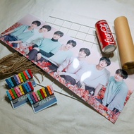 SET of 2 Slogans (Binner) on A4 paper 10x30cm - Printed on demand