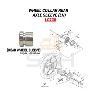 LC135  RXZ Y110 Y15ZR Y125Z FZ150 NEW WHEEL AXLE SLEEVE REAR REAR WHEEL BUSH  AXLE SLEEVE LUAR SPROC
