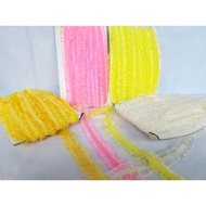 1 inch Lace Garter/Ruffle Garter Lace(Hair Accessory/Dress/ Clothes/ Wedding Bridal Garter) Per Yard