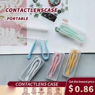Local wholesale Beauty pupil remover clip tweezers set Portable Contact lens case remover clip suction stick Wear arti