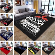 JDM Car Supercar Racing GTR Racing Simulator Printed Carpet Living Room Sofa Area Crawling Pad Absor