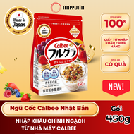 Ngũ cốc Calbee Nhật Bản Gói 450g Đỏ Vị Nhiều Trái Cây Ăn Sáng Dinh Dưỡng MAYUMI VIETNAM [DATE XA T04