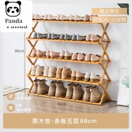 【panda 🐼】JIKELAI 3/4/5/6 Layers Bamboo Shoe Cabinets Shoe Rack/folding Flower Rack/multi-layer Bamboo Shoe Rack/folding Shoe Rack cx