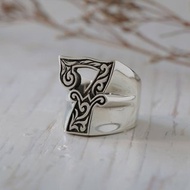 數字7 西 七 騎自行車的人 環 英鎊 銀 頭骨 幸運 牛仔 特 925