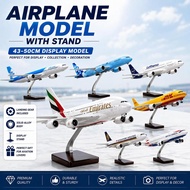 43-50cm Airbus A380 A350 Boeing B777 B747 B777 Diecast Airplane Model with Landing Gear Display Stan