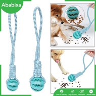[Ababixa] Rope and Toy Dog Toy Dog Tough Rope Toy Indoor Outdoor Tug of War Toy Rubber Ball for Small Medium Dog Training