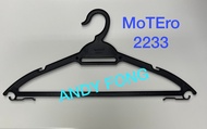 MoTEro 2233 Clothes Hanger Black (72 pcs) / MoTEro 2233 Plastic Hanger (72pcs) Black Hanger / Dobi H