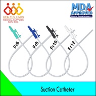 Suction Catheter with Fingertips Control, Sterile Packaging FR6 / FR08 / FR10 / FR12