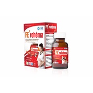 Fe' Rohéma folic pills 30 pills supplement iron and folic acid, reduce iron deficiency anemia, suppo