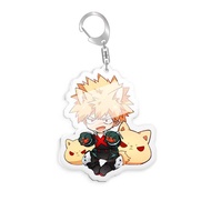 MHA Anime figure Keychain Accessories Midoriya Izuku figure Uraraka Ochako Bag Pendant Toga Himiko K