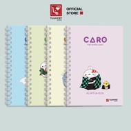 Sổ tay caro lò xo B5 TUANVIET BOOKS 200 trang chủ đẻ Molang phù hợp ghi chép nhật ký