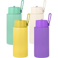 Stainless Steel Insulated Bottle With Straw Double Wall Vacuum Wide Mouth Thermos Water Bottle Hot D